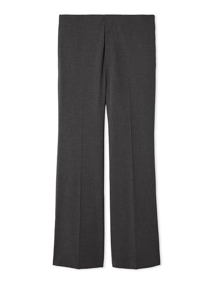 巻きスカートレイヤウエストゴムシガレットパンツ(ストレートパンツ