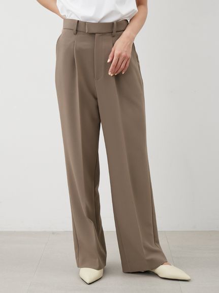 セットアップ対応】ワンタックストレートパンツ(ストレートパンツ