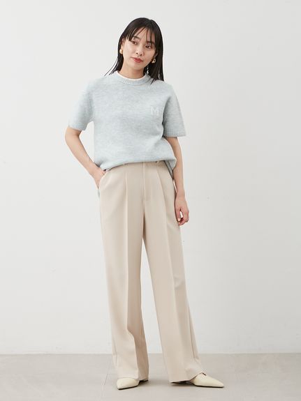 セットアップ対応】ワンタックストレートパンツ(ストレートパンツ