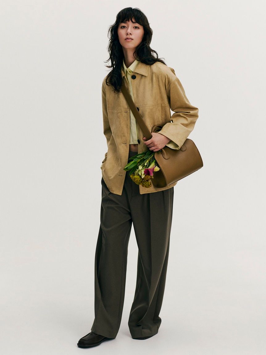 ウエストベルトタックワイドパンツ(ワイドパンツ)｜パンツ｜Mila Owen