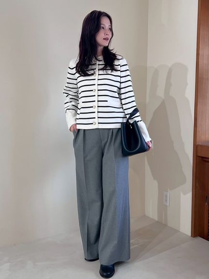 ウエストベルトタックワイドパンツ(ワイドパンツ)｜パンツ｜Mila Owen