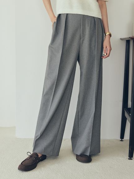 ウエストベルトタックワイドパンツ(ワイドパンツ)｜パンツ｜Mila Owen