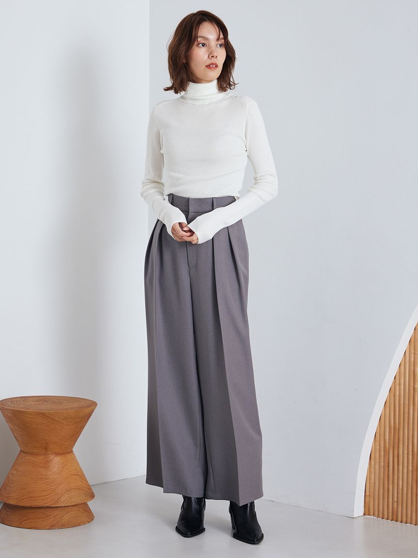 美形ワイドパンツ(ワイドパンツ)｜パンツ｜Mila Owen（ミラオーウェン