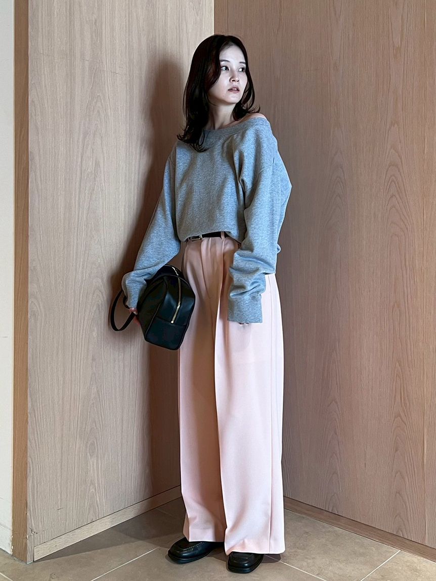 ドライタッチ2タックワイドパンツ(ワイドパンツ)｜パンツ｜Mila Owen