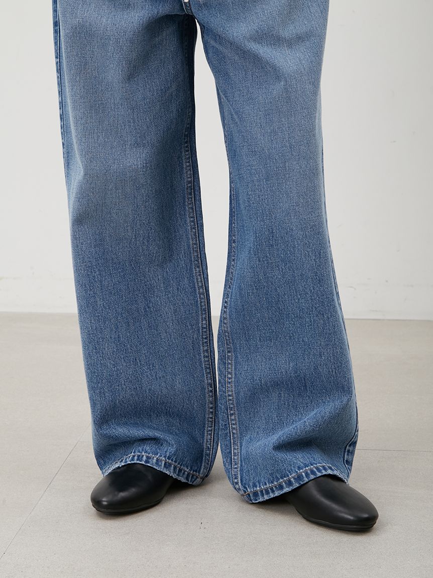 ウエストドロストワイドデニムパンツ(デニムパンツ)｜パンツ｜Mila