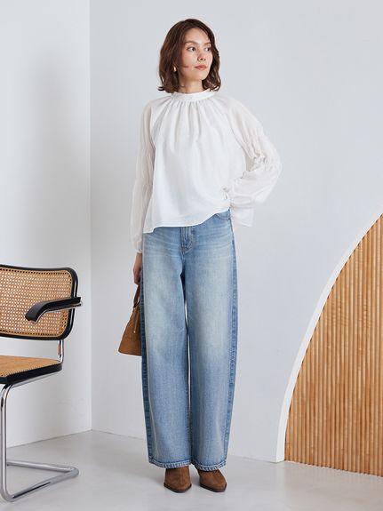 ハイライズルーズフィットバギーデニム(デニムパンツ)｜パンツ｜Mila