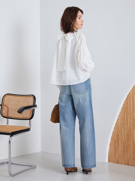 ハイライズルーズフィットバギーデニム(デニムパンツ)｜パンツ｜Mila