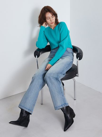 ハイライズルーズフィットバギーデニム(デニムパンツ)｜パンツ｜Mila