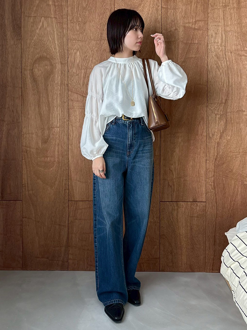 ハイライズルーズフィットバギーデニム(デニムパンツ)｜パンツ｜Mila