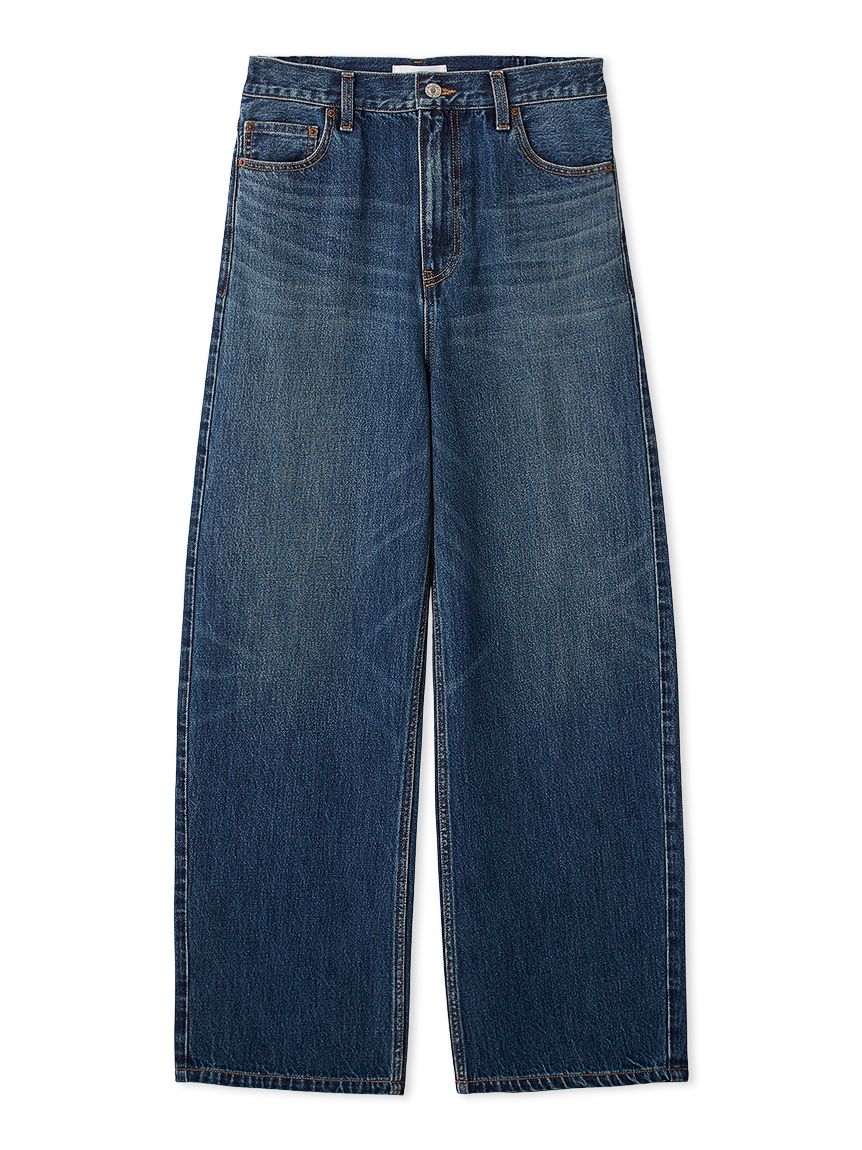 みるぽん ハイライズルーズフィットバギーデニム(デニムパンツ)｜パンツ｜Mila