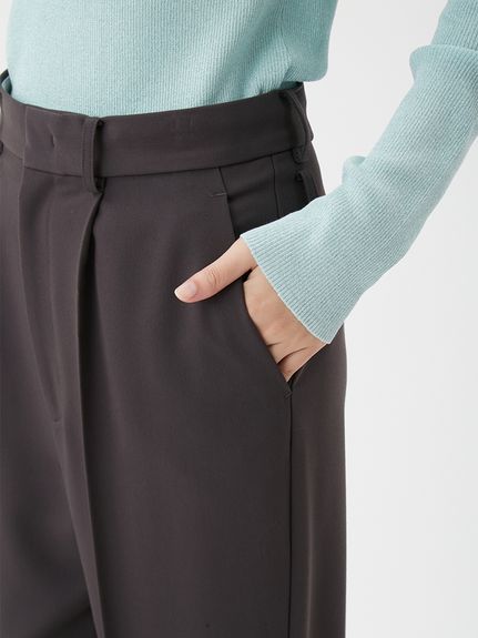 セットアップ対応】ワンタックストレートスーツパンツ(ストレート