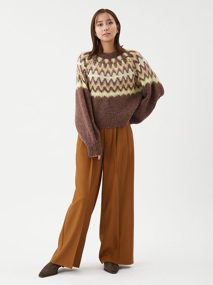 コーデュロイライク2タックワイドパンツ(ワイドパンツ)｜パンツ｜Mila