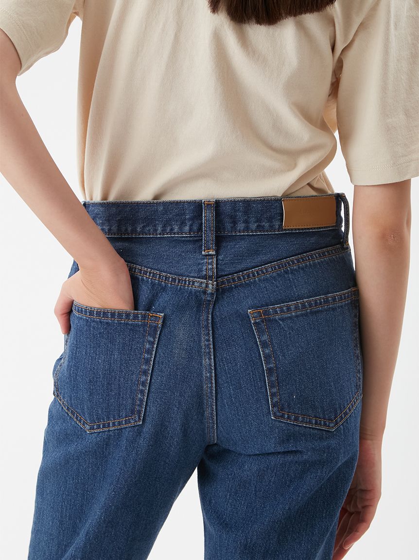 センタープレス裾段差デニムパンツ(デニムパンツ)｜パンツ｜Mila Owen