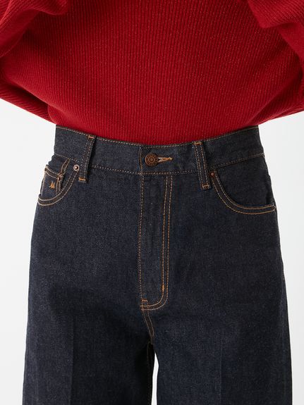 ヘムデザインセミフレアデニムパンツ(デニムパンツ)｜パンツ｜Mila