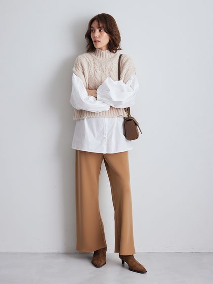 【新品未使用】ミラオーウェン　ボタニカル柄ウエストゴムイージーパンツ　1サイズ ミラオーウェン ボタニカル柄ウエストゴムイージーパンツ Mila Owen