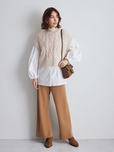 ウエストゴムイージーワイドパンツ(ワイドパンツ)｜パンツ｜Mila Owen