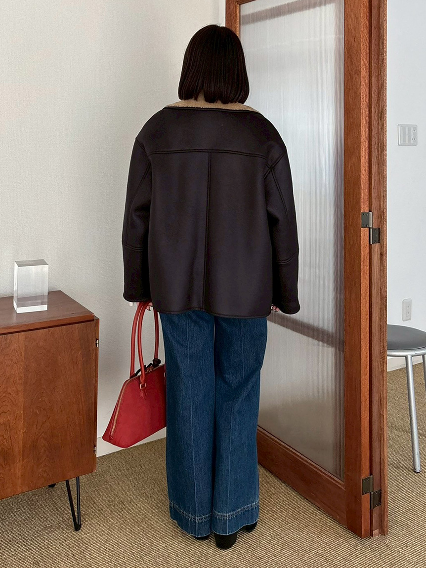 パッチポケットデザインシガレットデニムパンツ(デニムパンツ)｜パンツ