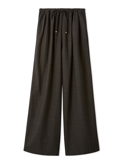 ウエストゴムヘリンボーンイージーパンツ(ストレートパンツ)｜パンツ