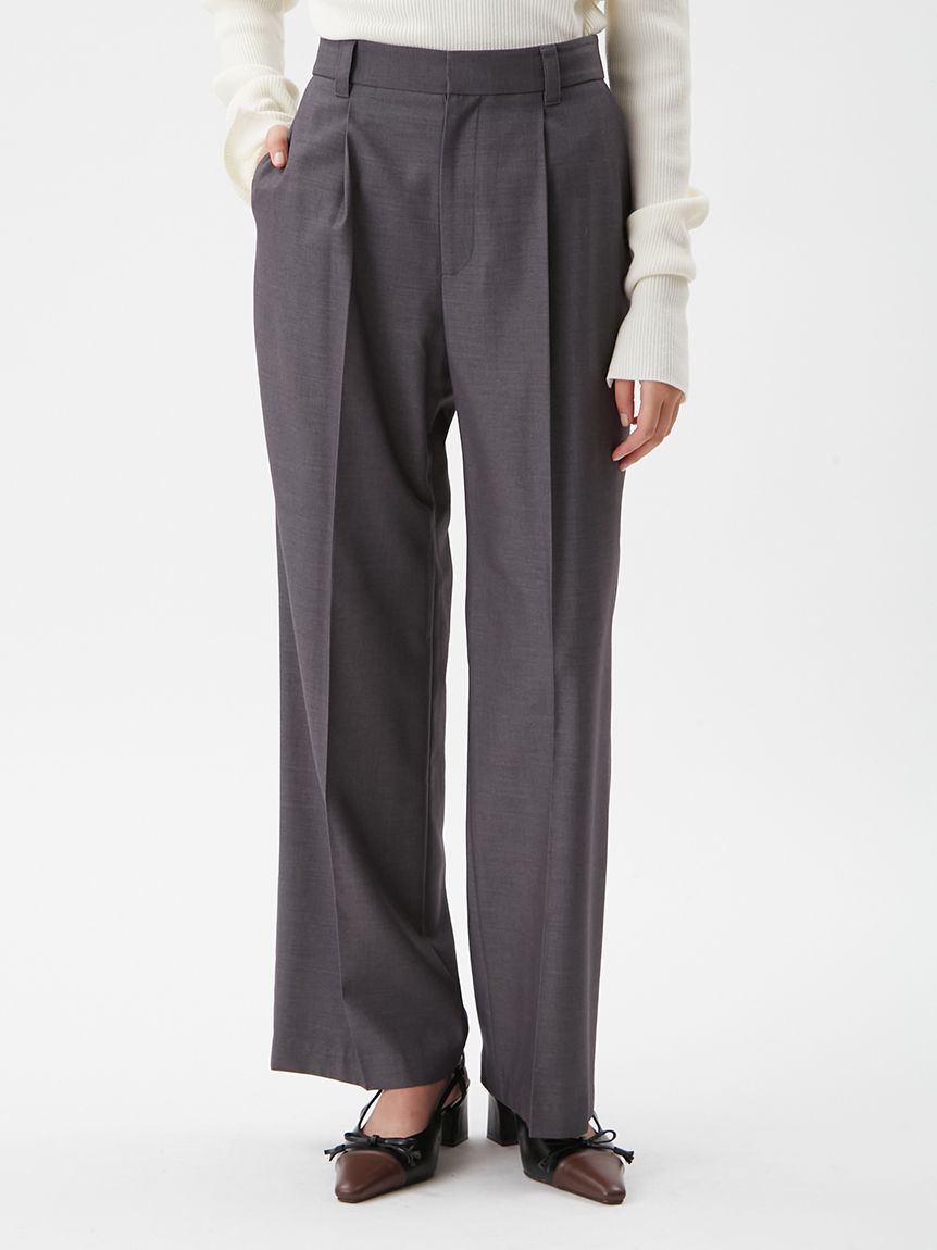 センタープレスパンツ(ストレートパンツ)｜パンツ｜Mila Owen（ミラ