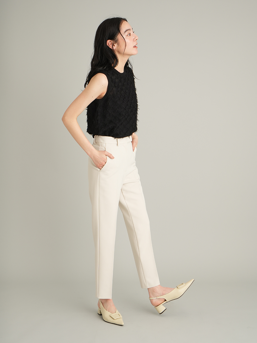 MILA PANTS】後ろゴムテーパードパンツ(ストレートパンツ)｜パンツ