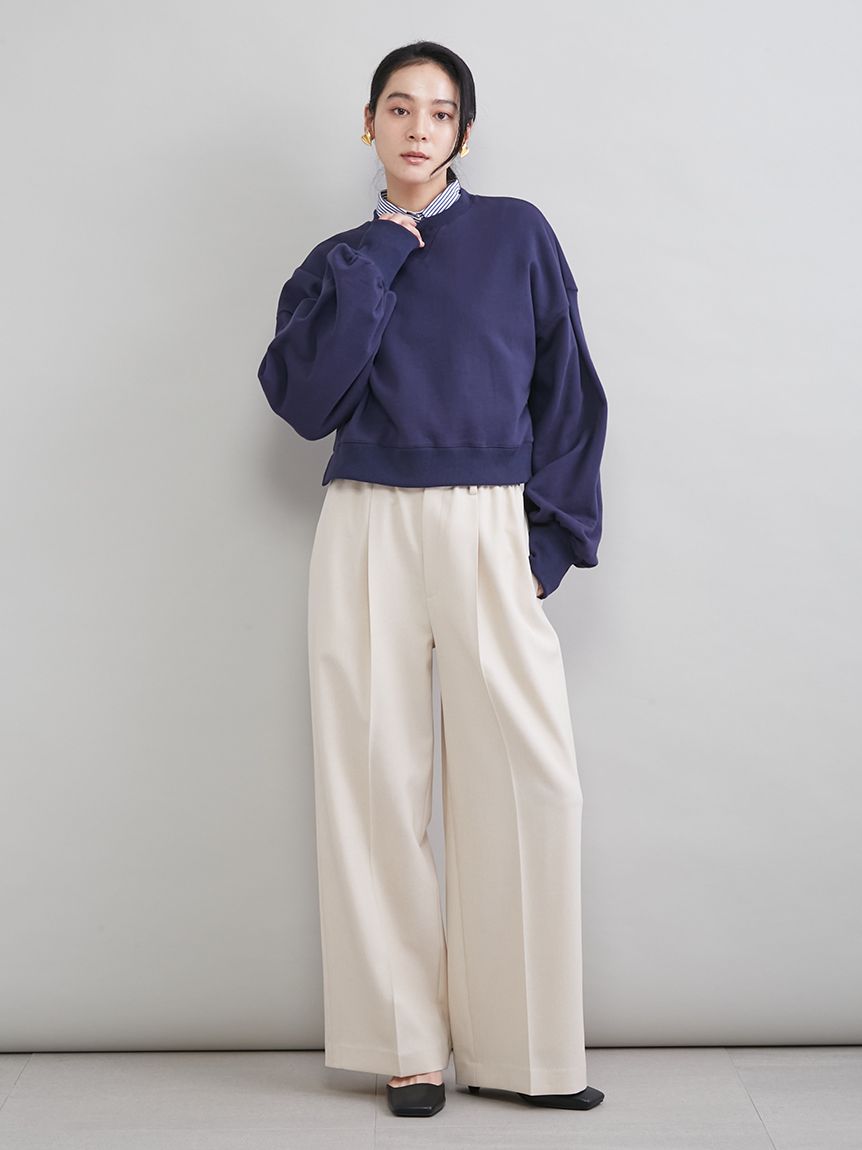 MILA PANTS】センタープレスイージーパンツ(ワイドパンツ)｜パンツ