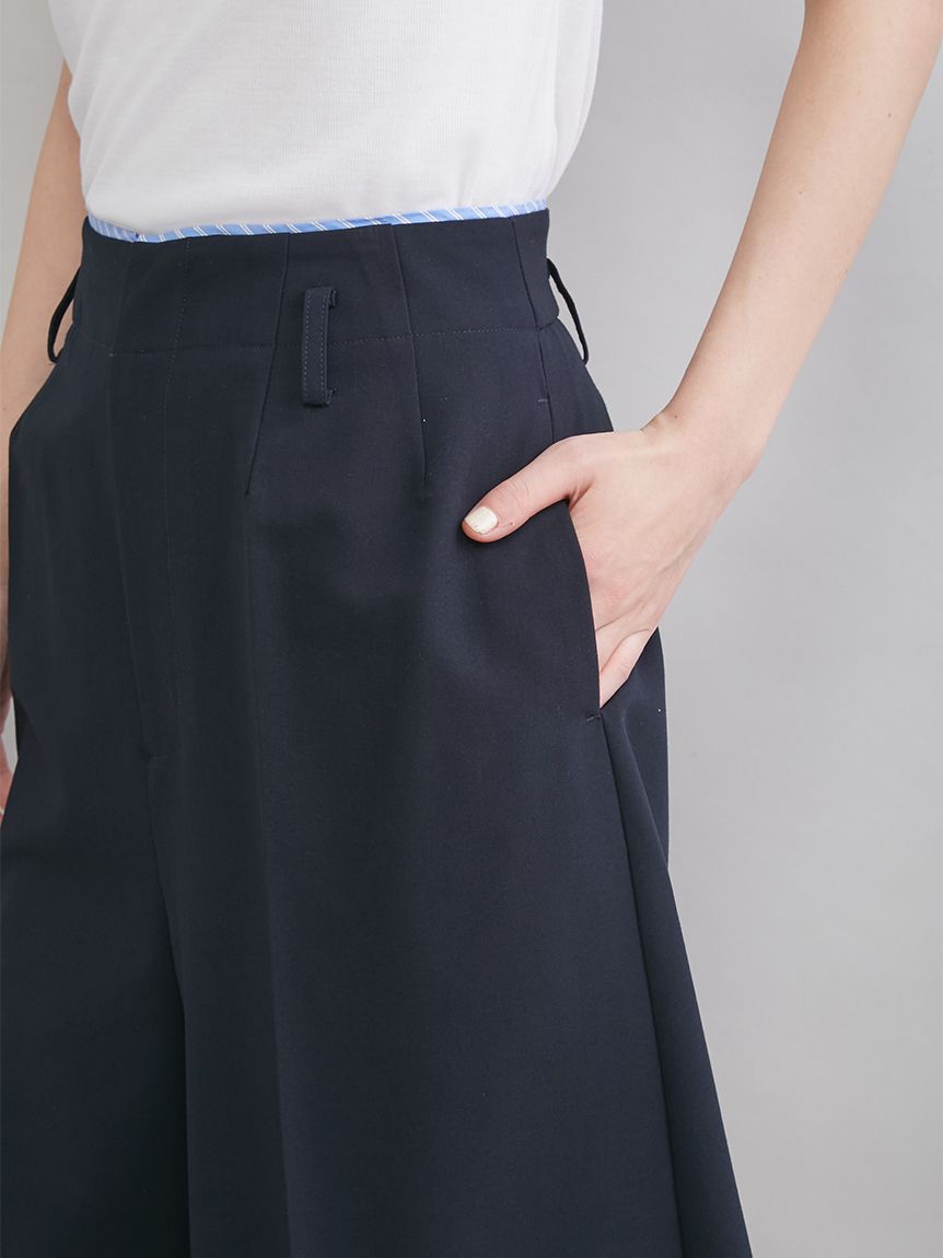 トリミングハーフキュロットパンツ(ショートパンツ)｜パンツ｜Mila