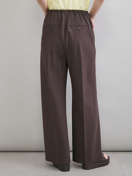 ウエストゴムワイドイージーパンツ(ワイドパンツ)｜パンツ｜Mila Owen