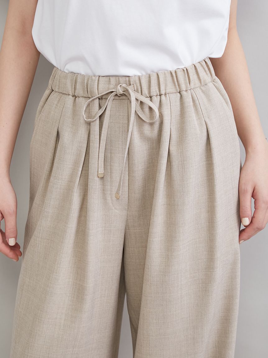 2タックウエストゴムワイドイージーパンツ | 09WFP261144