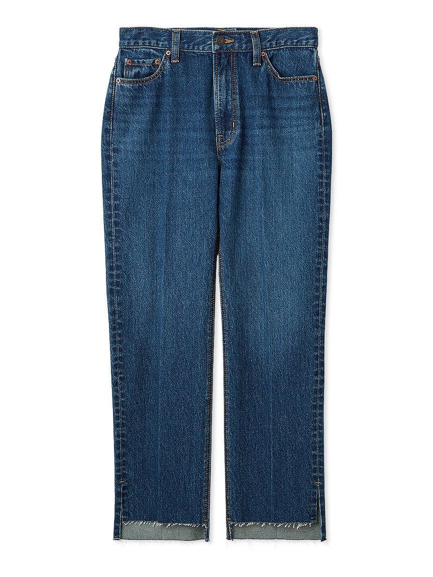 MILA PANTS】裾段差テーパードデニムパンツ(デニムパンツ)｜パンツ