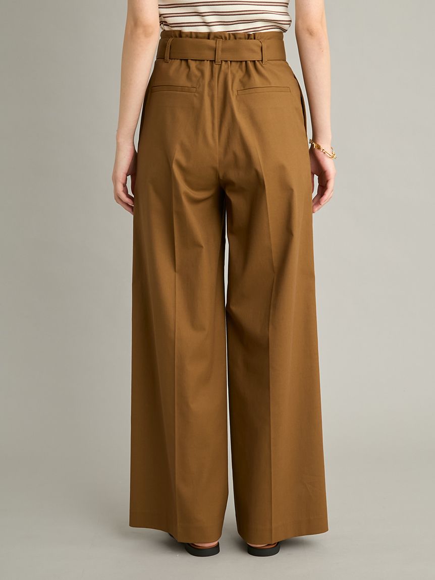 MILA PANTS】【UVカット】マルチファンクションセミワイドタックパンツ
