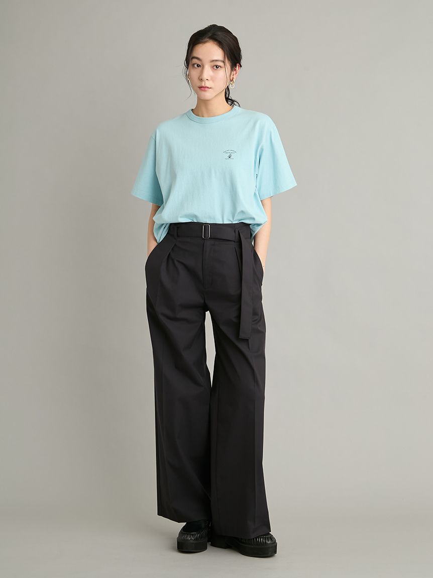 MILA PANTS】【UVカット】マルチファンクションセミワイドタックパンツ