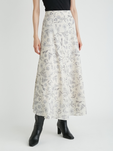 ミラオーウェン Mila Owen 21AW 切替デザインスリットナロースカート ...