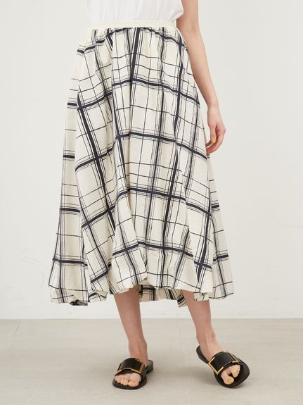 ウエストゴムボリュームバルーンスカート(ロングスカート)｜スカート  