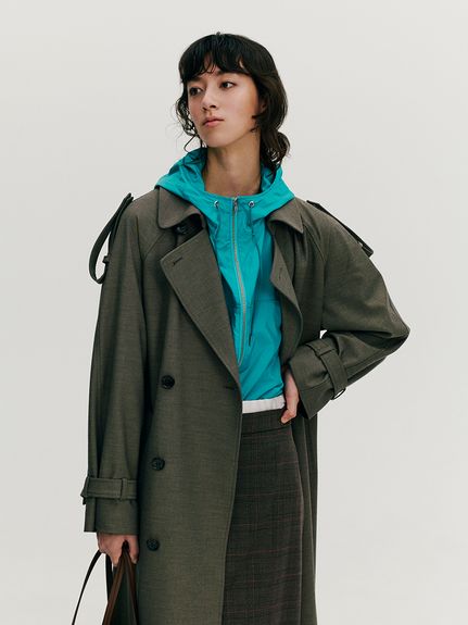 ウエストデザインストレートロングスカート(ロングスカート)｜スカート