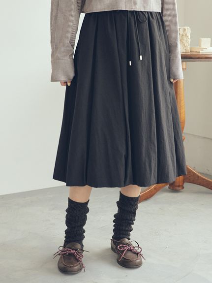 ウエストドロスト2サイズバルーンスカート(フレアスカート)｜スカート