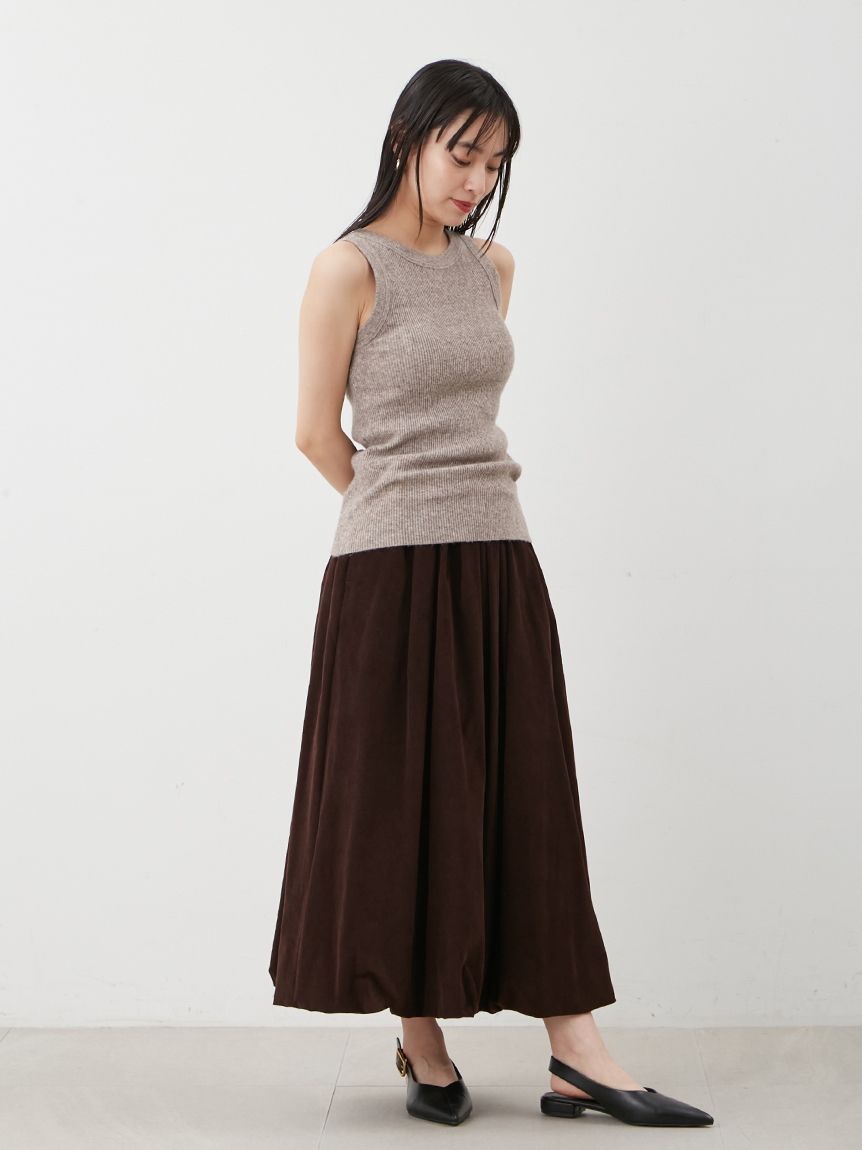 コーデュロイ2サイズバルーンスカート(膝丈スカート)｜スカート｜Mila