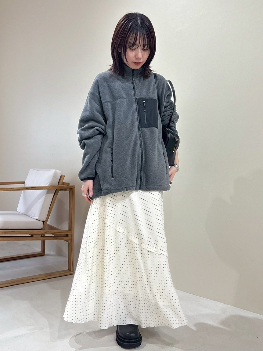 ドットプリントスパイラルナロースカート(ナロースカート)｜スカート