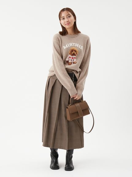 バックル付きOneWAYプリーツスカート(ロングスカート)｜スカート｜Mila