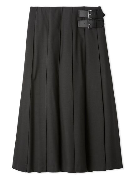バックル付きOneWAYプリーツスカート(ロングスカート)｜スカート｜Mila