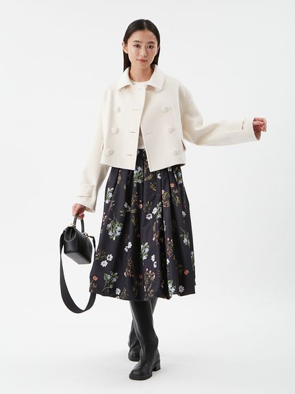 ボタニカルプリントバルーンスカート(ロングスカート)｜スカート｜Mila