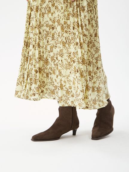 フラワープリントプリーツスカート(ロングスカート)｜スカート｜Mila