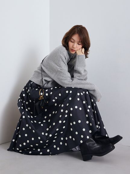 かぁみ★M-Dear★エムディア★5点 ウエストゴムギャザーマキシスカート(ロングスカート)｜スカート