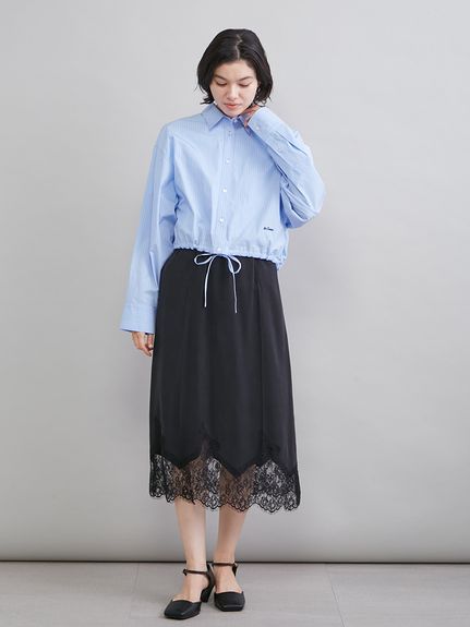 レースヘムスカート(ロングスカート)｜スカート｜Mila Owen（ミラ
