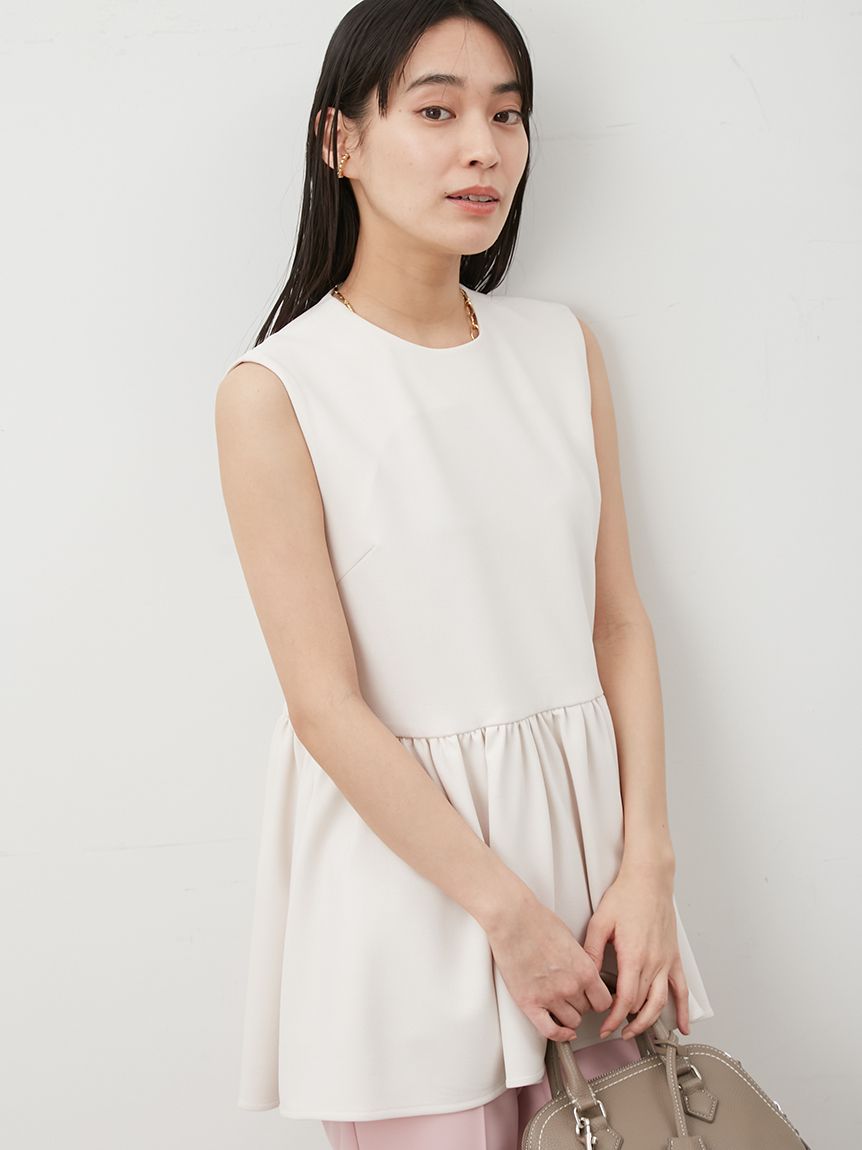 Mila Owen ペプラムベスト　アイボリー　新品 ベスト | Mila Owen（ミラ オーウェン） | ファッション通販