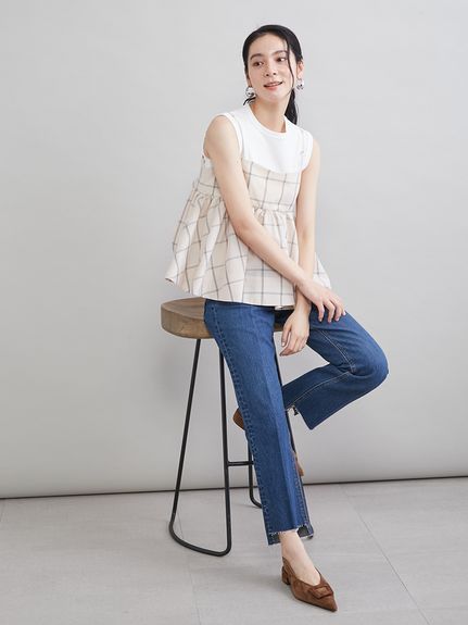 きなこ　新品ミラオーウェン　マテリアルぺブラムキャミ／タンクSET Mila Owen - きなこ様専用 新品ミラオーウェン マテリアルぺ
