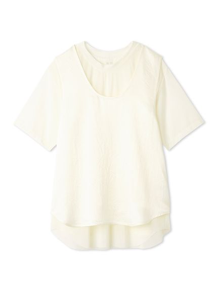 【新品、未使用】ミラオーウェン　シャーリングシアーレイヤードトップス シアーレイヤードサテントップス｜ミラオーウェンの通販｜&mall