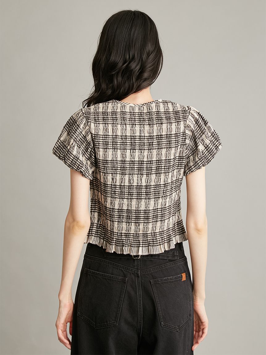 WEB限定カラー】シャーリングブラウス(ブラウス)｜トップス｜Mila Owen