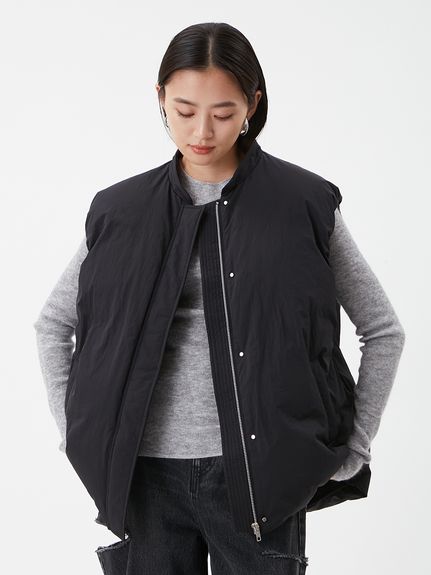 ボア衿リサイクルダウンベスト(ベスト)｜アウター｜Mila Owen