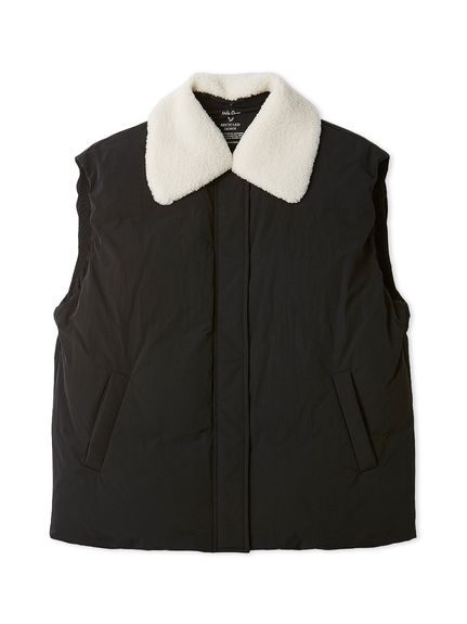 ボア衿リサイクルダウンベスト(ベスト)｜アウター｜Mila Owen（ミラ