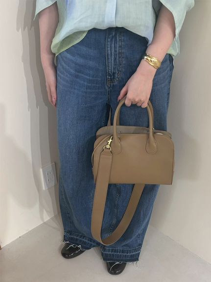 巾着付きボストンショルダーバッグ(ショルダーバッグ)｜バッグ